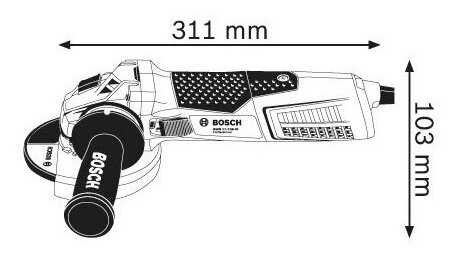 УШМ BOSCH GWS 19-125 CI фотография 16
