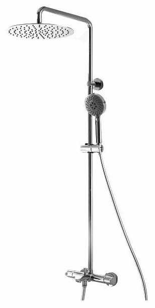 Душевая стойка Bravat Waterfall F639114C-A5-RUS, хром