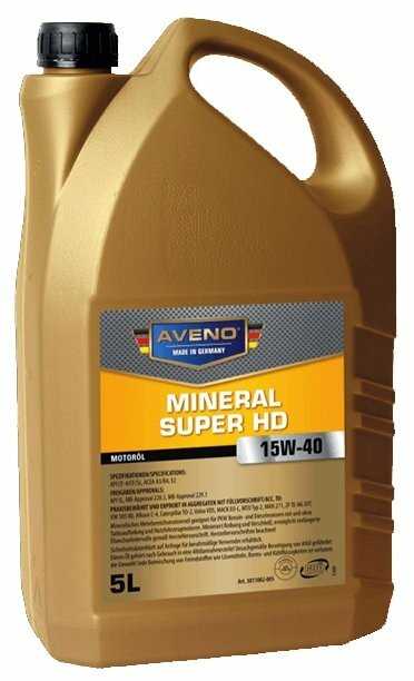 Минеральное моторное масло AVENO Mineral Super HD 15W-40 фотография 2