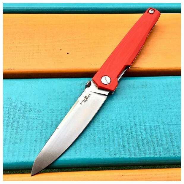 Нож складной Mr. Blade PIKE, D2 Blade, Red Handle фотография 1