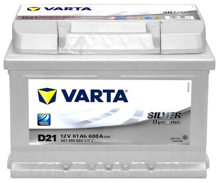 Автомобильный аккумулятор VARTA Silver Dynamic D21 (561 400 060) фотография 1