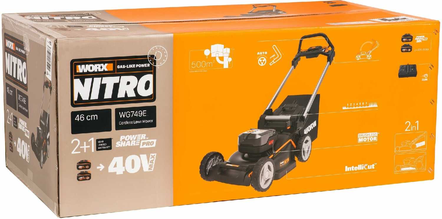 Газонокосилка Worx Nitro (WG749E) фотография 13