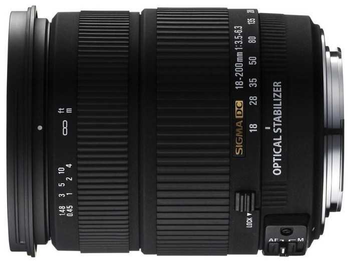 Объектив Sigma AF 18-200mm f/3.5-6.3 DC OS Canon EF-S