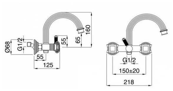 Смеситель CEZARES Olimp (VD-02-O) фотография 12