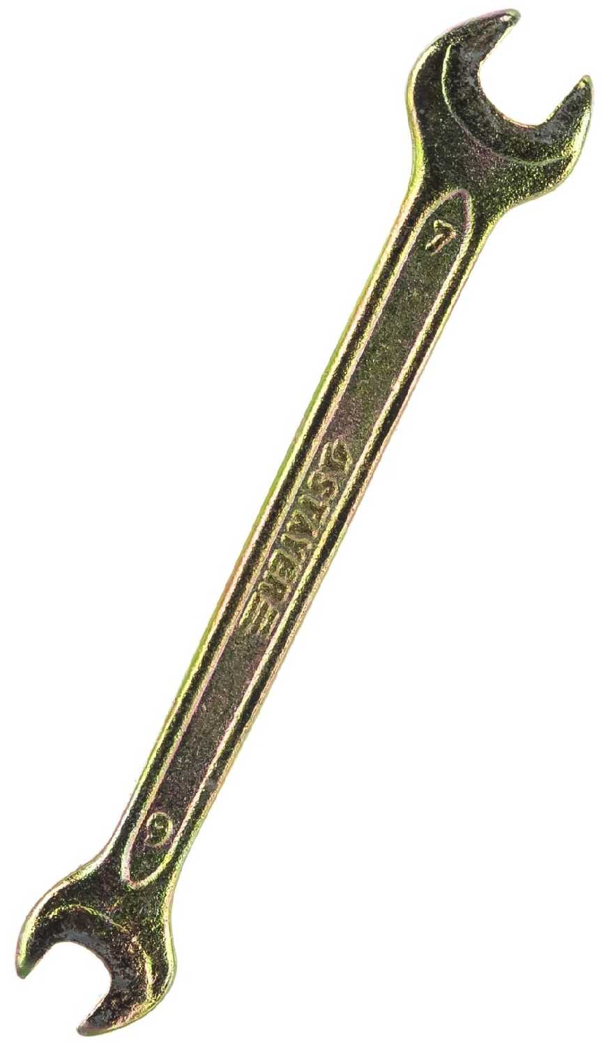 Ключ рожковый STAYER 27038-06-07, 7 мм х 6 мм