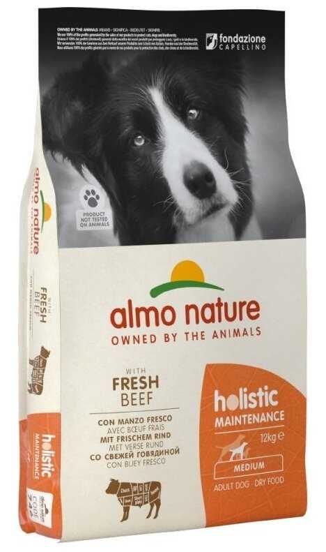 Корм для взрослых собак Almo Nature Holistic, говядина с рисом фотография 8