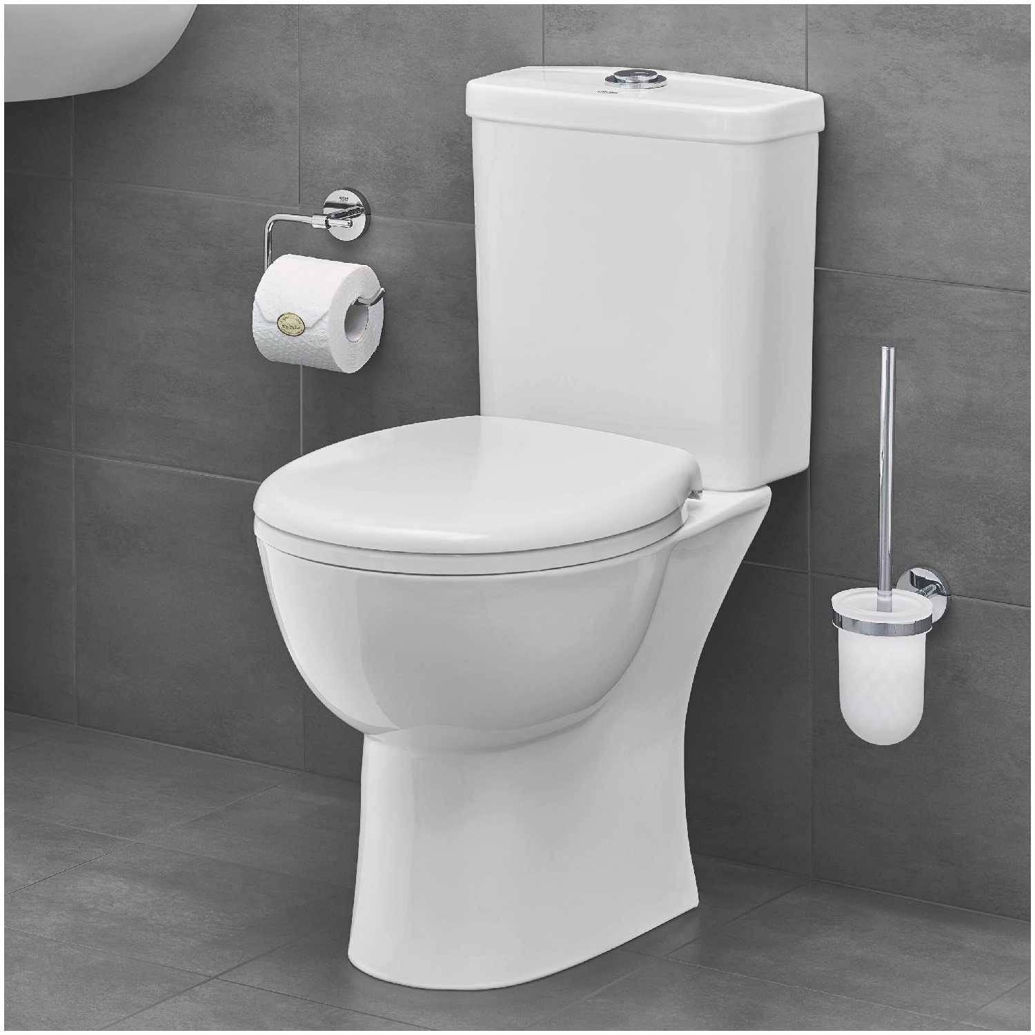 Унитаз с бачком напольный Grohe Bau Ceramic 39347000 с горизонтальным выпуском фотография 2
