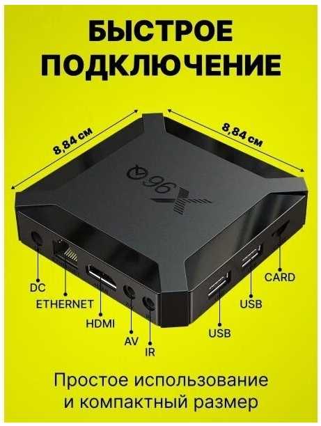 Смарт ТВ приставка X96Q (2/16 Гб) фотография 14