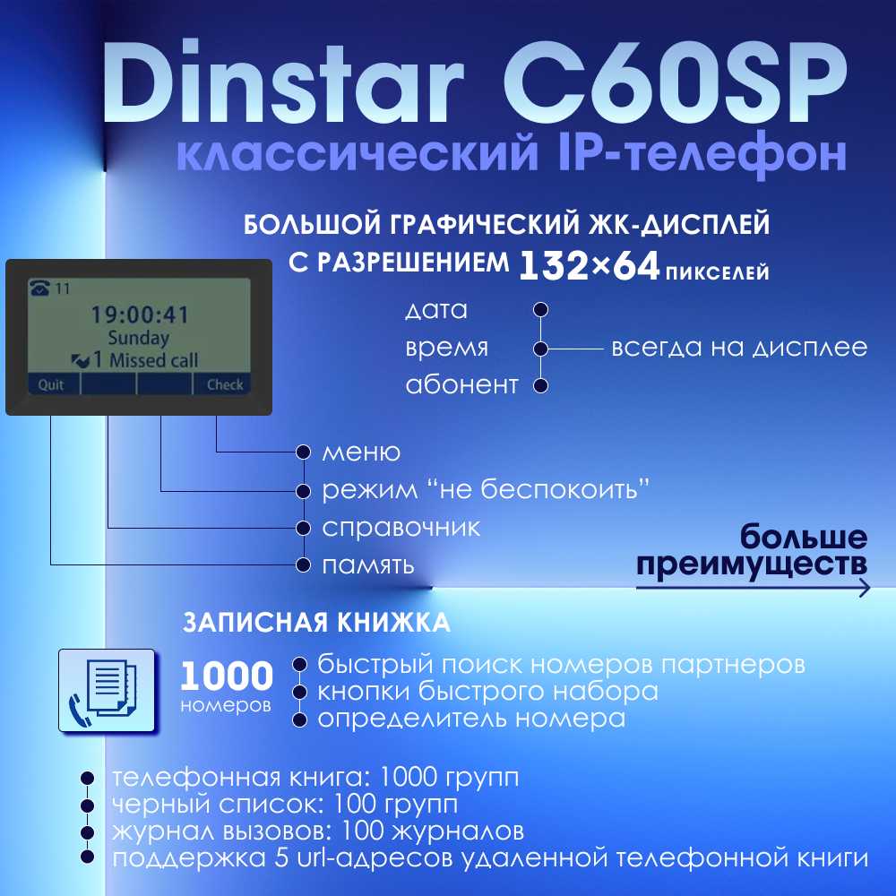 IP телефон Dinstar C60SP фотография 4