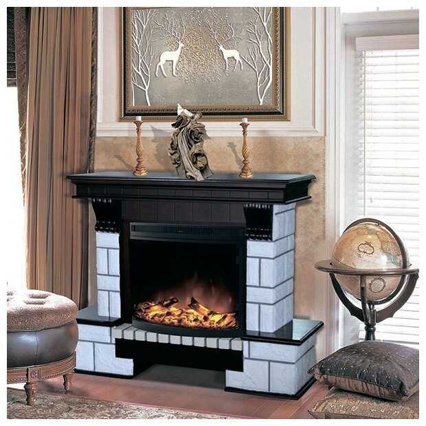 Очаг электрокамина Garden Way Panoramic A-2-C с д/у фотография 2