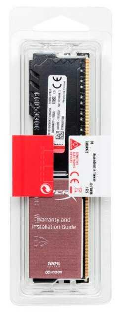 Оперативная память HyperX Fury 4 ГБ DDR4 2666 МГц DIMM CL16 HX426C16FB3/4 фотография 5