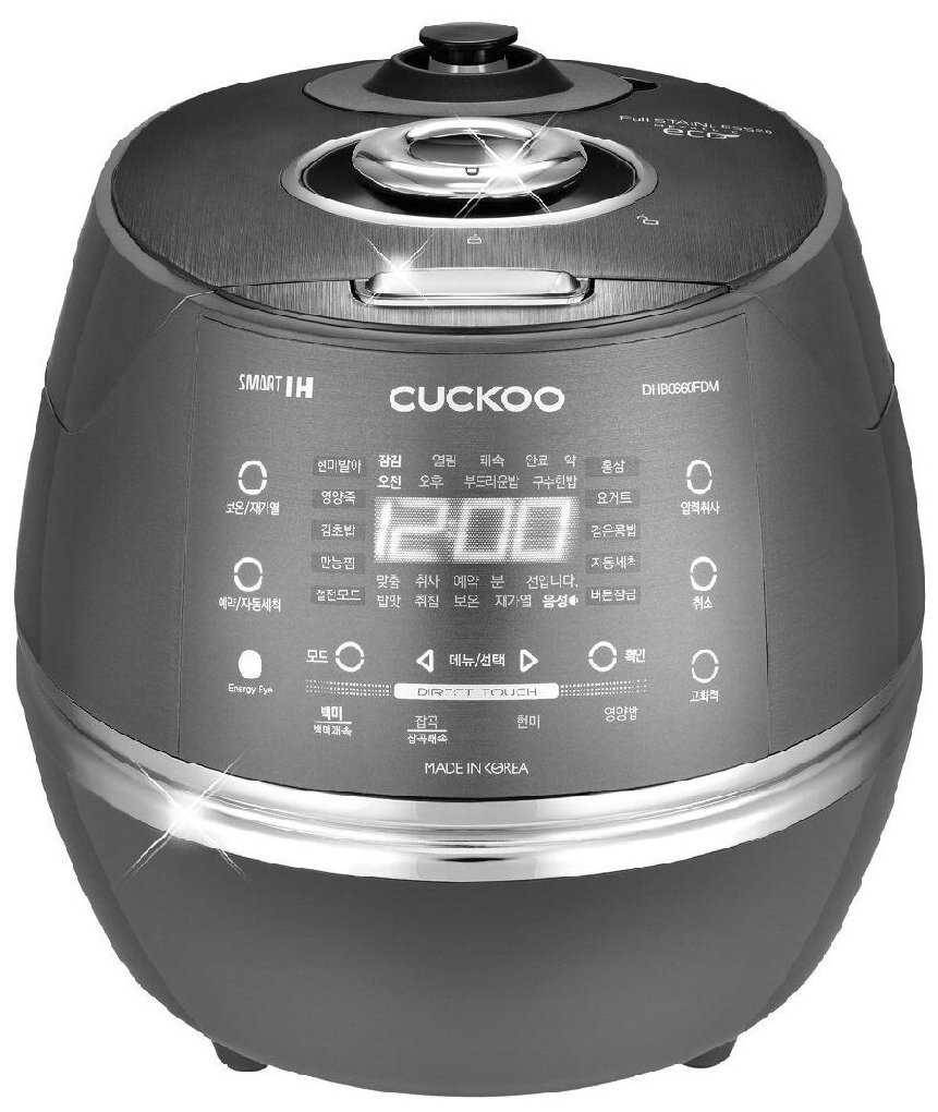 Рисоварка индукционная на 6 порций Cuckoo CRP-DHB0660FDM (темно-серебристый)