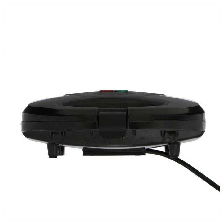 Электровафельница LuazON LT-09, 750 Вт, венские вафли, антипригарное покрытие, черная фотография 5