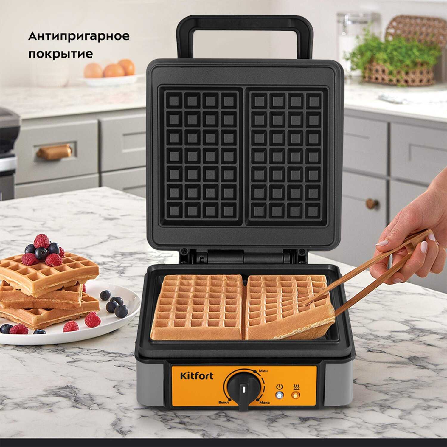 Вафельница Kitfort Вафельница (КТ-1694) фотография 3