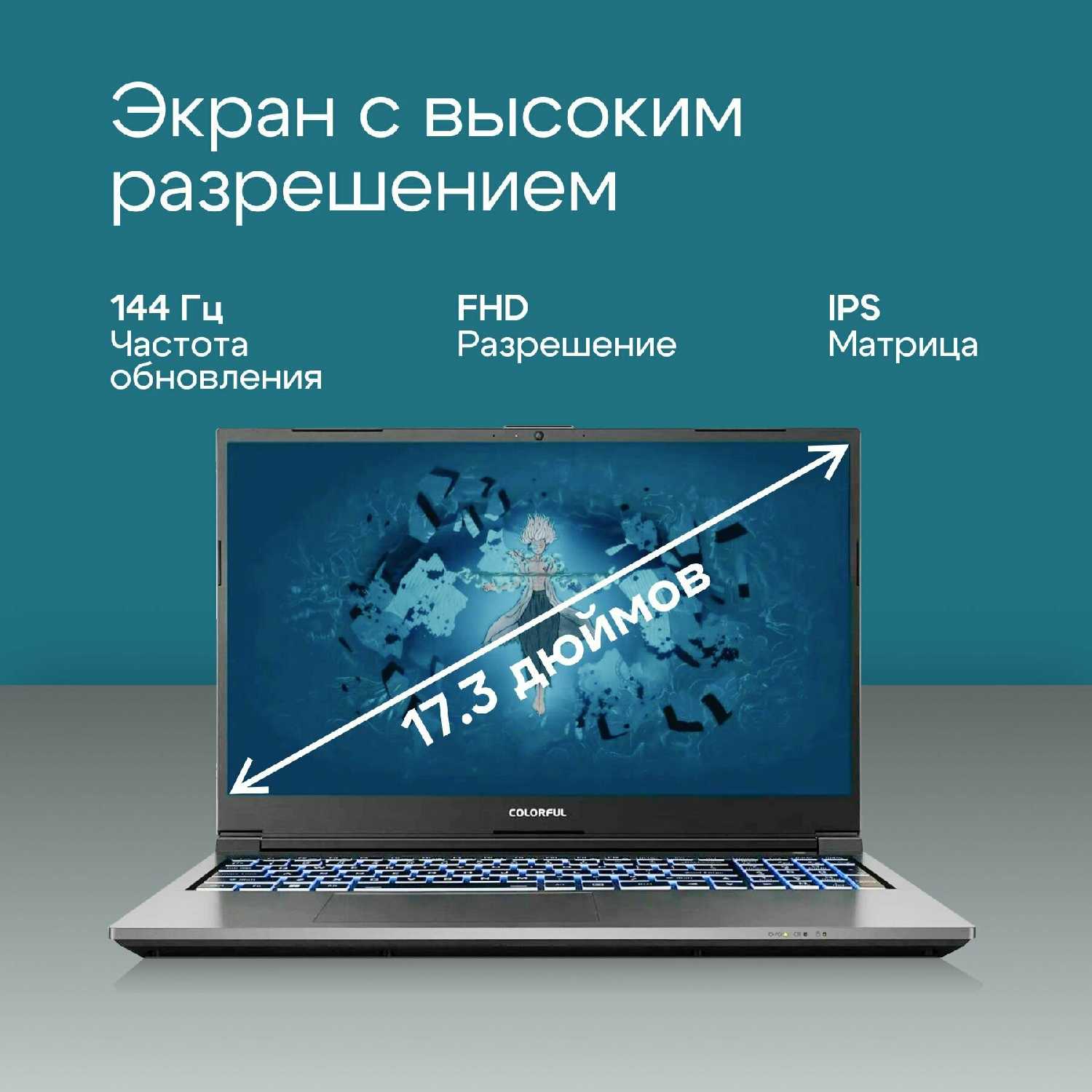 Ноутбук игровой COLORFUL Evol X17 AT 23H1 (a10205400044) фотография 3