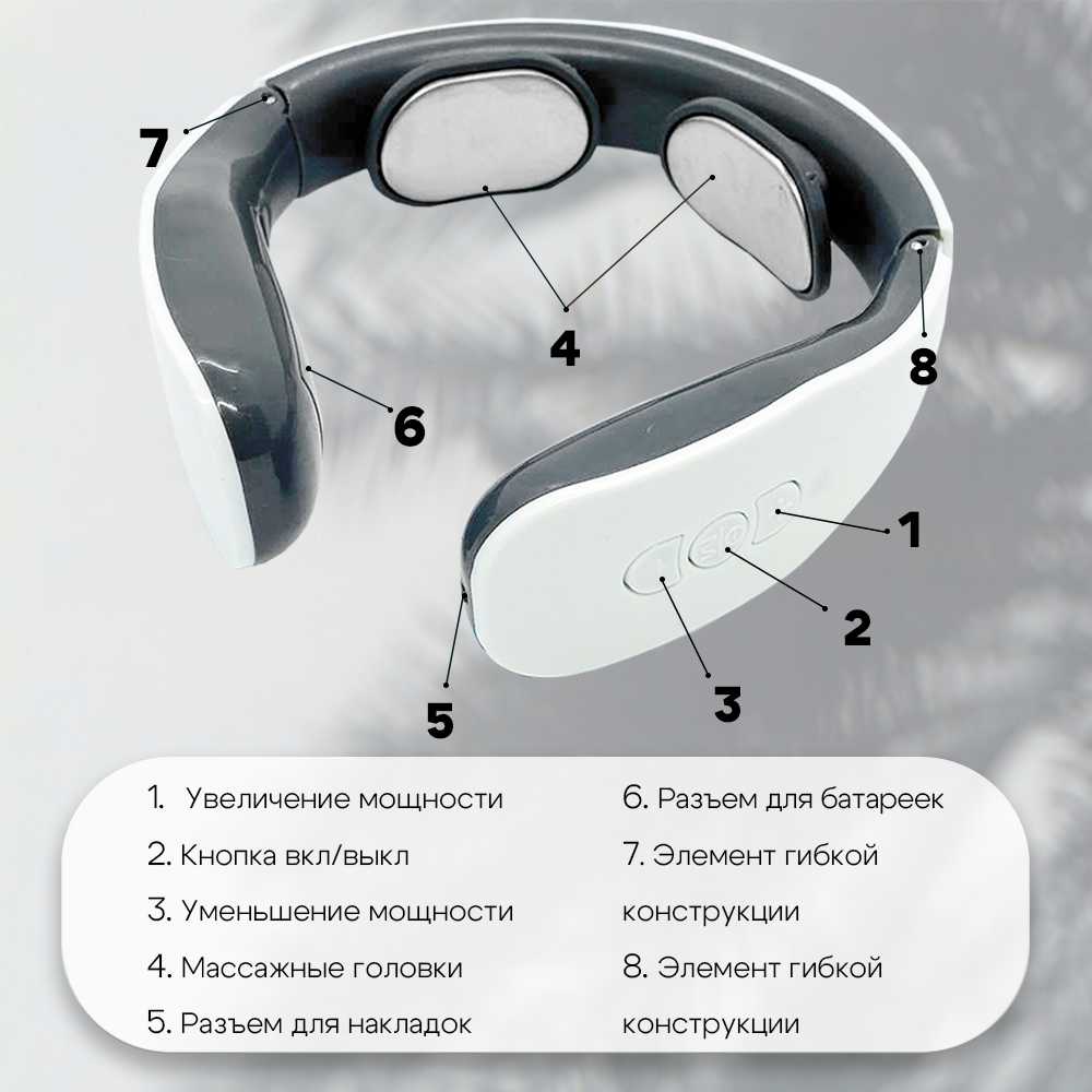 Электрический массажер Миостимулятор для тела Массажер для шеи и плеч фотография 8