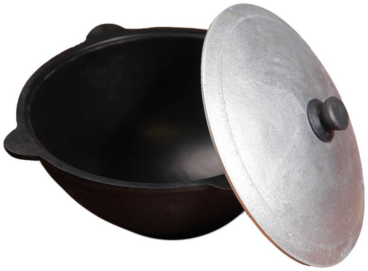 Казан Наманган Казан чугунный с плоским дном фотография 8