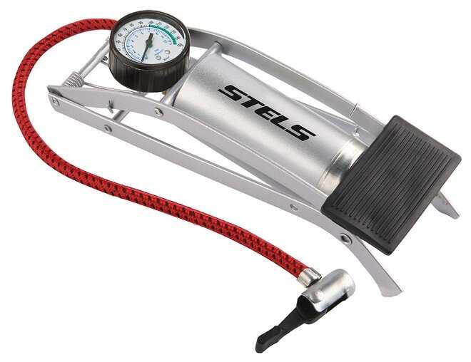 Ножной велонасос STELS FP9803B, сталь