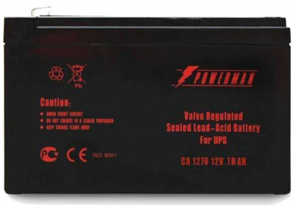 Аккумуляторная батарея Powerman CA1270 фотография 2
