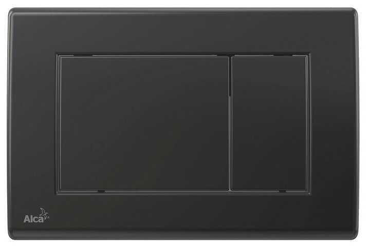 AlcaPlast M278 Кнопка смыва, черная матовая фотография 5