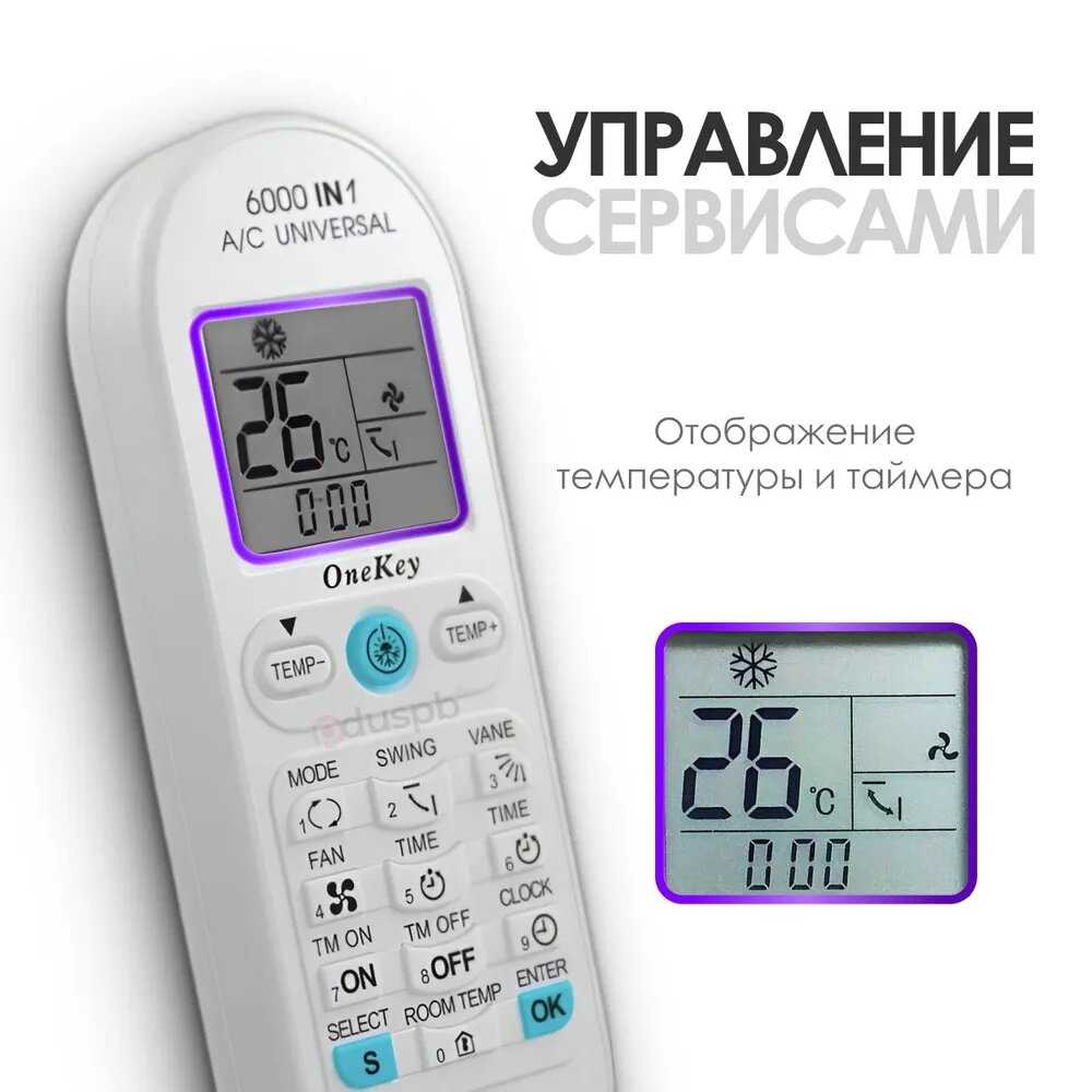 Пульт для кондиционера Samsung Пульт (6000 в 1) фотография 4