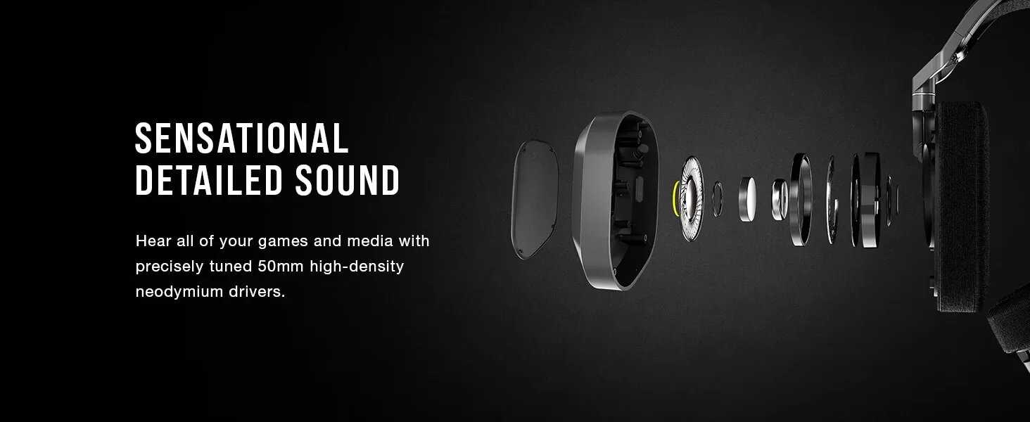 Беспроводная игровая гарнитура Corsair HS80 MAX с Bluetooth - Dolby атмосферs-качественным микрофоном фотография 12