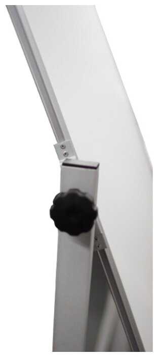 Доска магнитно-маркерная BoardSYS двухсторонняя на колесах, металлический профиль ПО*90х120Ф 90х120 см фотография 4