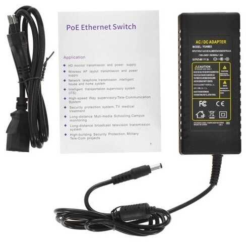 POE-коммутатор 8-канальный, гигабитный 1xRJ45 + 1xSFP UPLINK, POE-A, 144Вт | ORIENT SWP-7508POE/SFP GE фотография 5