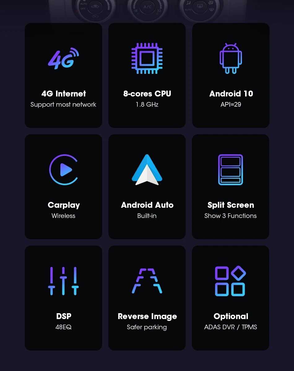 Автомобильная магнитола Srnubi 9,7