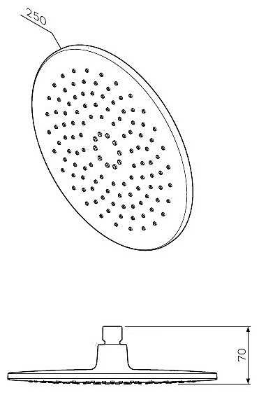 Верхний душ AM.PM Like 2, хром фотография 1