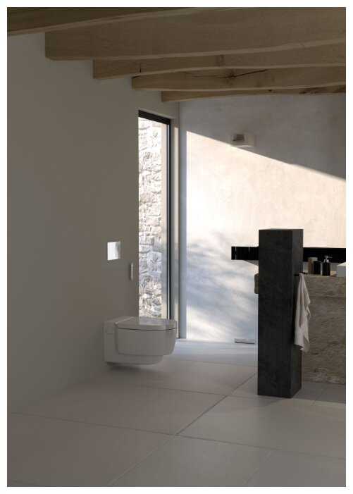 Унитаз-биде подвесной GEBERIT AquaClean Mera Comfort 146.214.11.1 с горизонтальным выпуском фотография 7