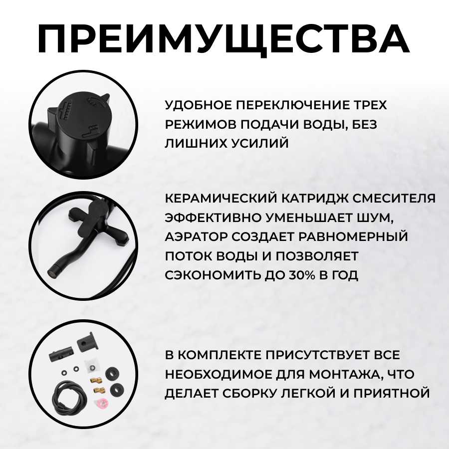 Душевой комплект с тропическим душем и гигиеническим душем фотография 26