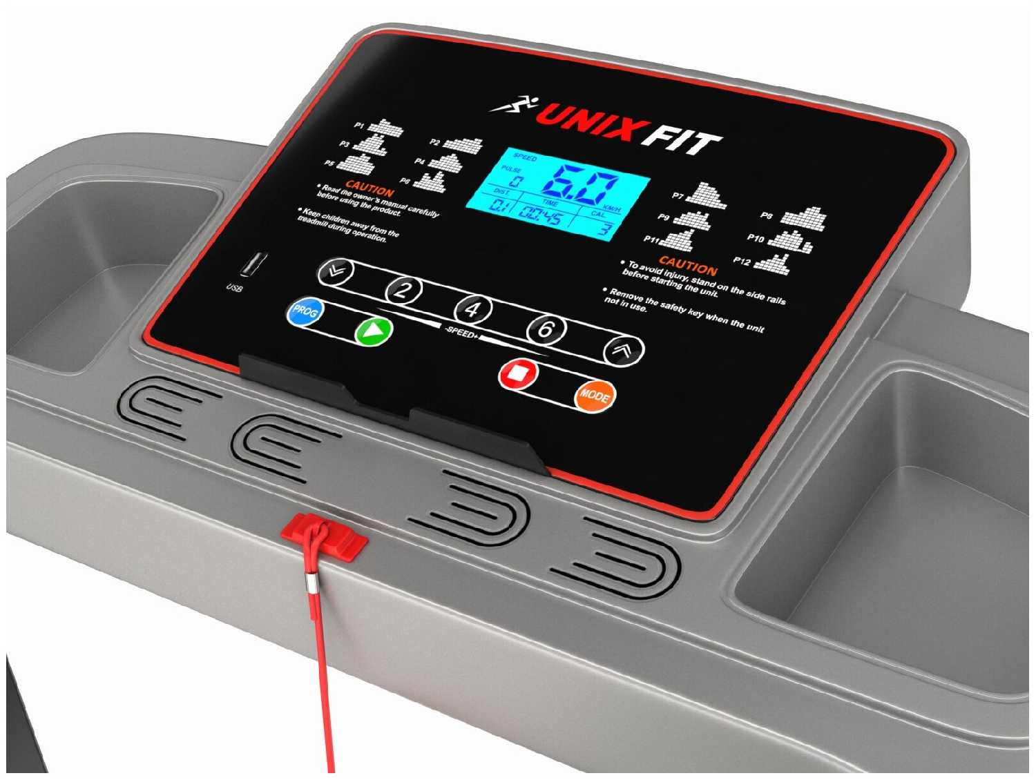 Беговая дорожка UNIXFIT ST-540Z + аксессуары для фитнеса фотография 5