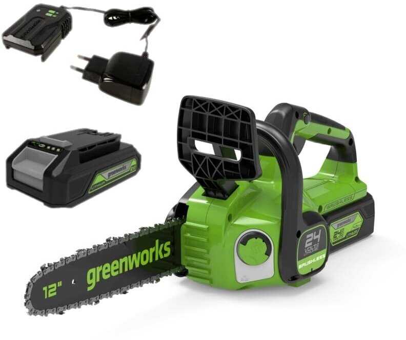 Пила цепная GreenWorks GD24CS30K4 фотография 6