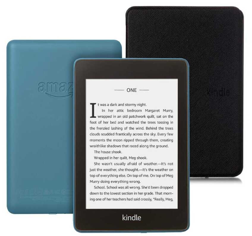 Электронная книга Amazon Kindle Paperwhite 2018 8Gb Twilight Blue + Чехол UltraSlim фотография 3