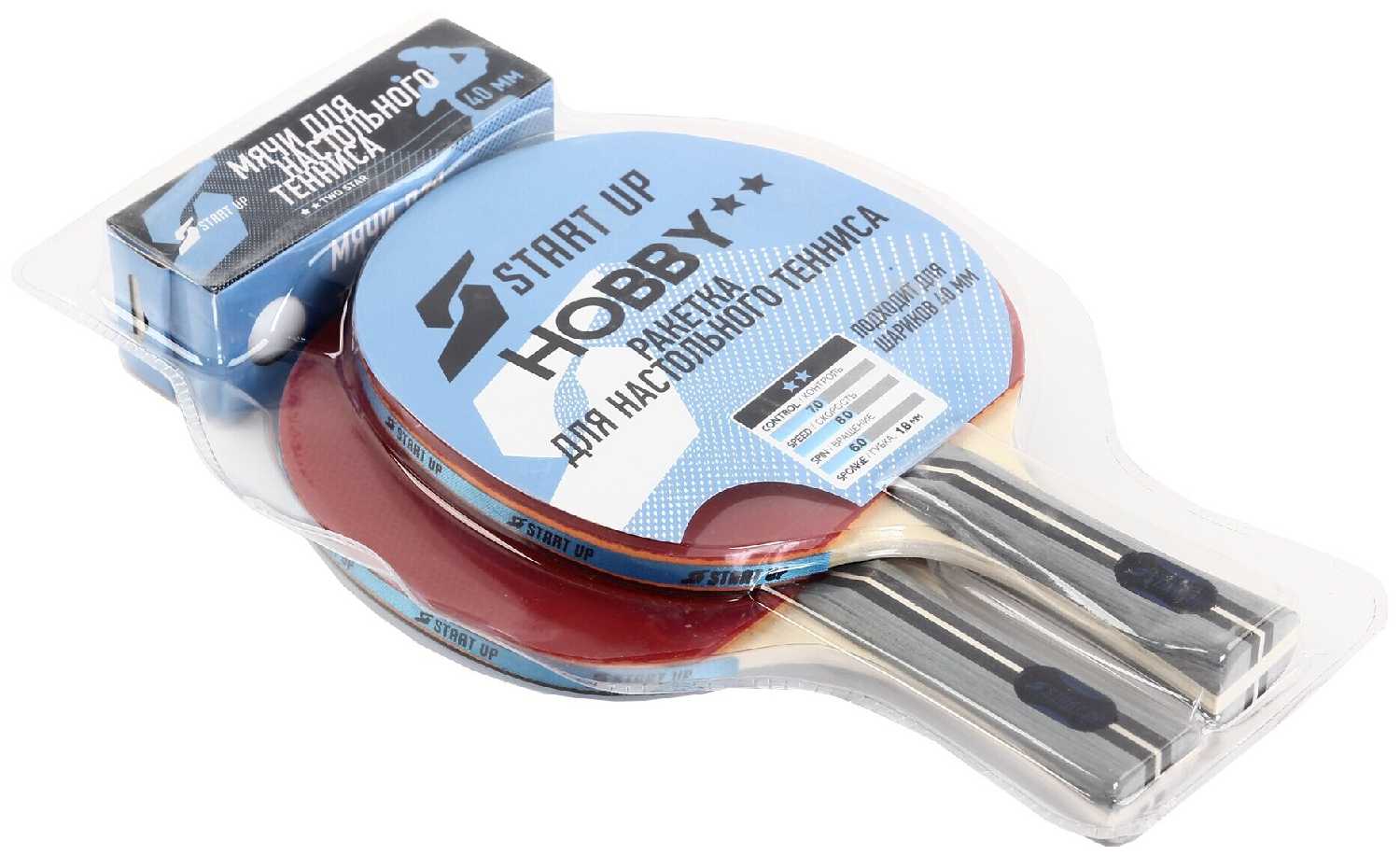 Набор для настольного тенниса START UP BR20/2 star фотография 7