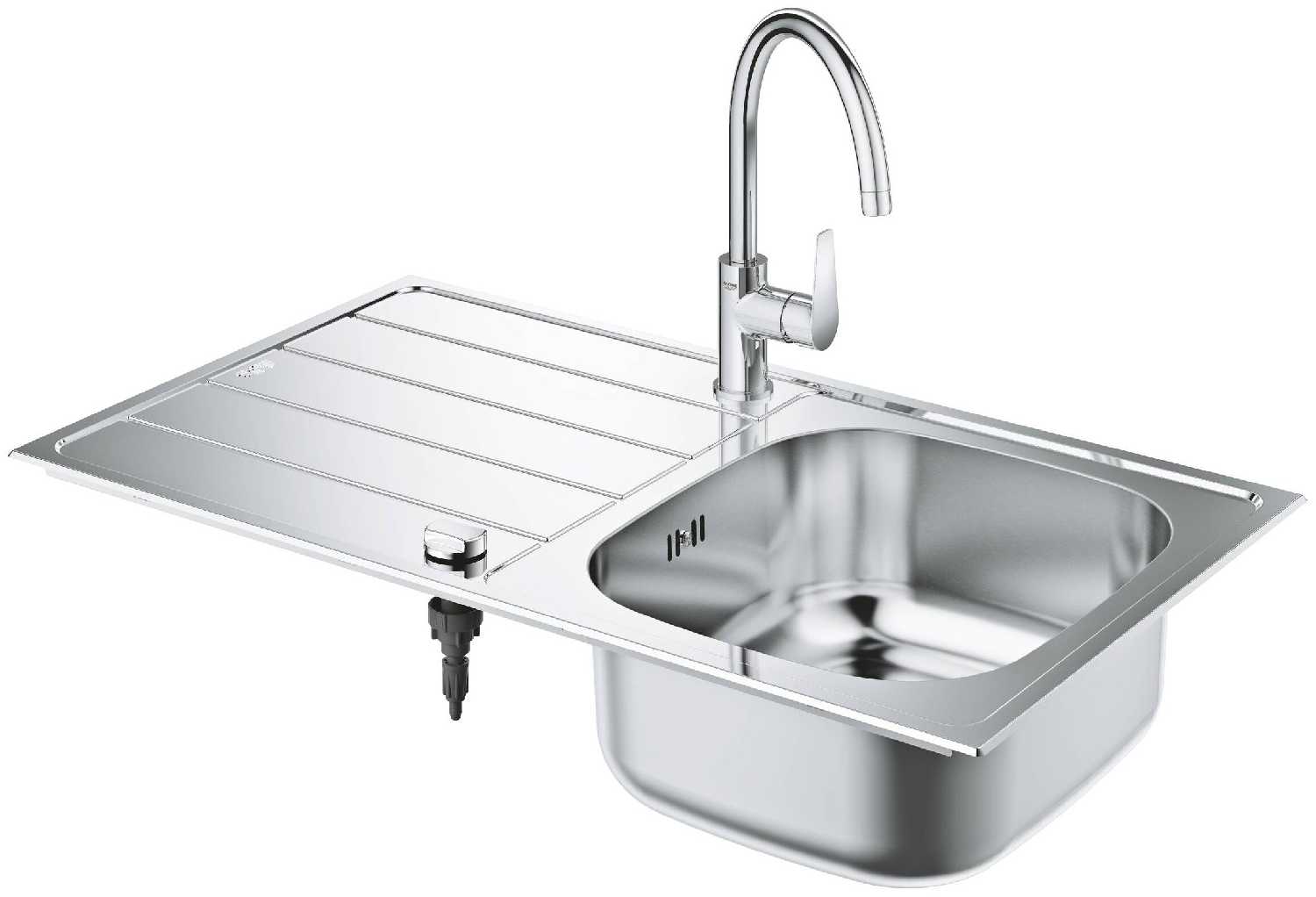 Врезная кухонная мойка Grohe K200 31562SD1, 86х50см, нержавеющая сталь фотография 1