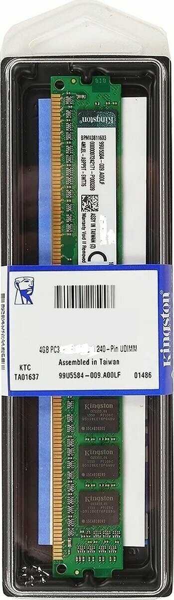 Оперативная память Kingston ValueRAM 4 ГБ DDR3 DIMM CL11 (KVR16N11/4) фотография 8