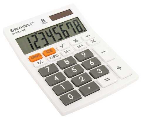 Калькулятор настольный BRAUBERG ULTRA-08 фотография 2