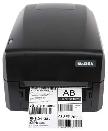GODEX GE300UES, термотрансферный принтер этикеток, 203 dpi, USB, RS232, Ethernet (011-GE0E12-000) фотография 1