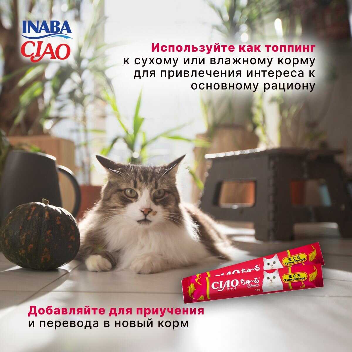 Лакомство-пюре для кошек Inaba Ciao Churu Куриное филе и креветка фотография 24