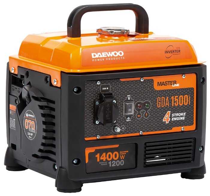 Бензиновый генератор Daewoo Power Products GDA 1500I, (1400 Вт)