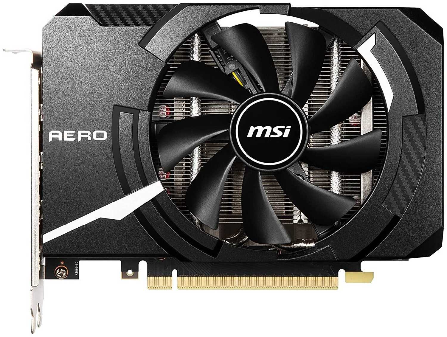 Видеокарта MSI GeForce RTX 3050 AERO ITX (RTX 3050 AERO ITX 8G OCV2)