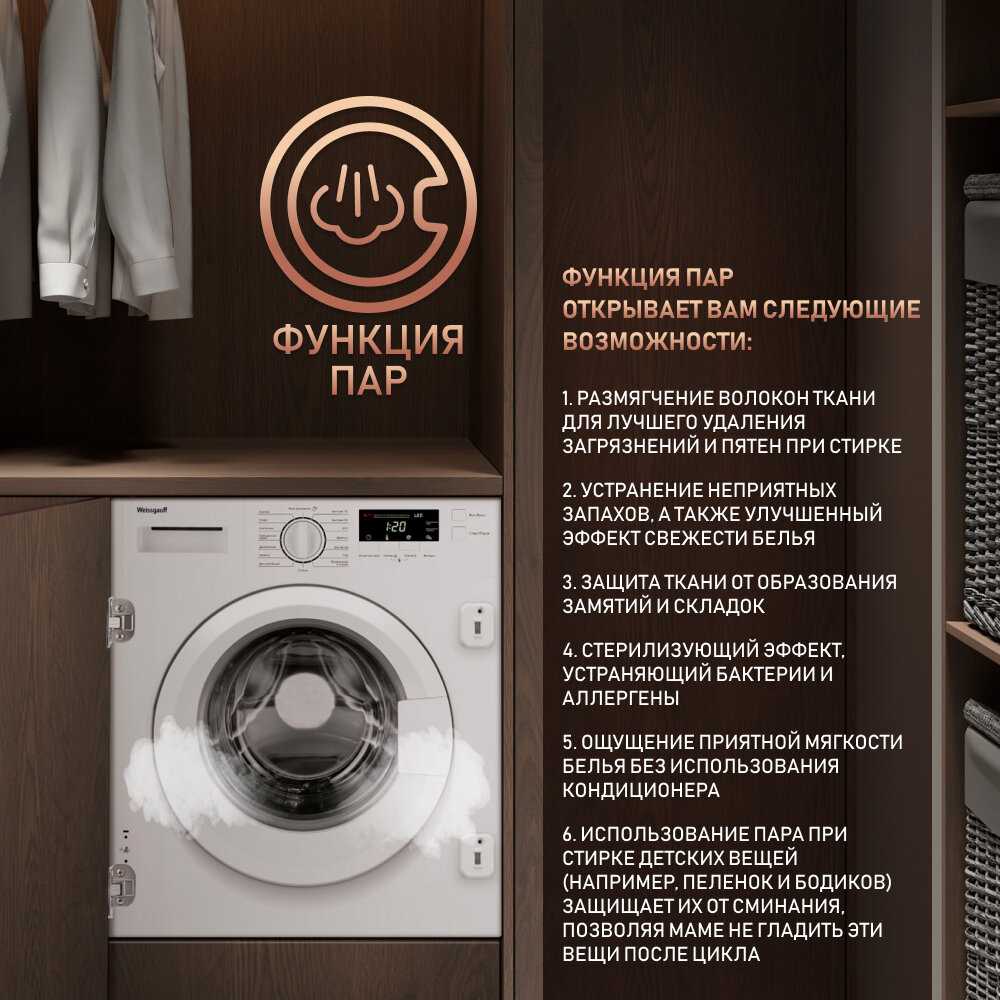 Встраиваемая стиральная машина WMI 6147 Inverter Steam фотография 3