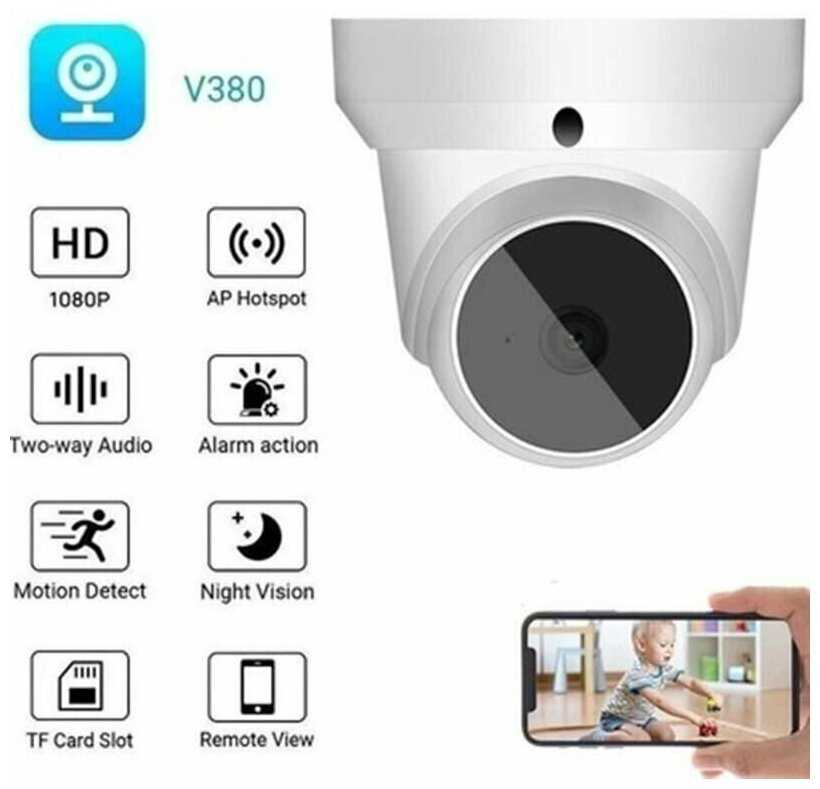 Wi-Fi камера Поворотная Wi-Fi камера V380 Q1 (2MP)