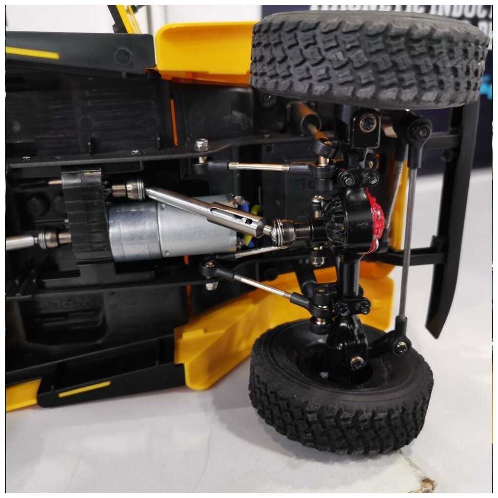 Радиоуправляемый внедорожник WPL Buggy Crawler RTR 4WD масштаб 1:16 2.4G - WPLC-34-Yellow фотография 4