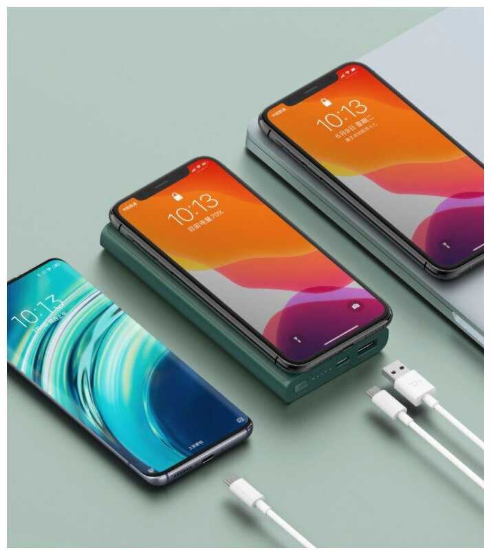Внешний аккумулятор ZMI 10000mAh Wireless Charging фотография 5