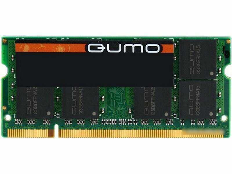 Оперативная память Qumo 2 ГБ DDR2 SODIMM (QUM2S-2G800T6) фотография 9