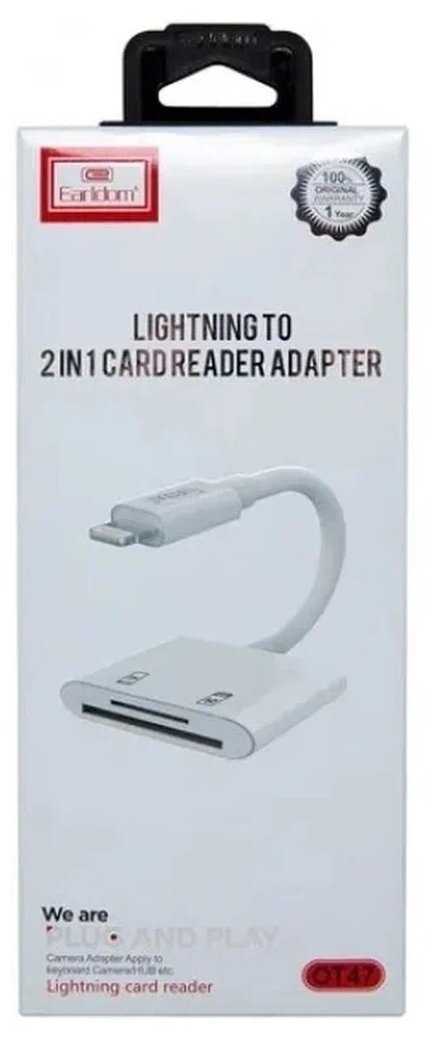 Картридер Earldom ET-OT47 Lightning 8-pin на SD\MicroSD фотография 4
