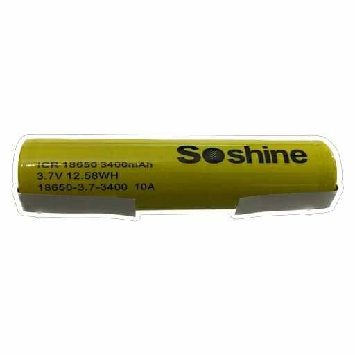 Аккумулятор Li-Ion Soshine 18650-FT (3400 mAh)